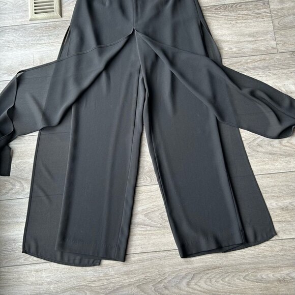 Melanie Lyne  Chiffon Two Layered Wide Leg Pants - Picture 6 of 14
